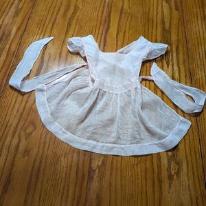 Vintage Sheer Pink Child's Apron  with Ties